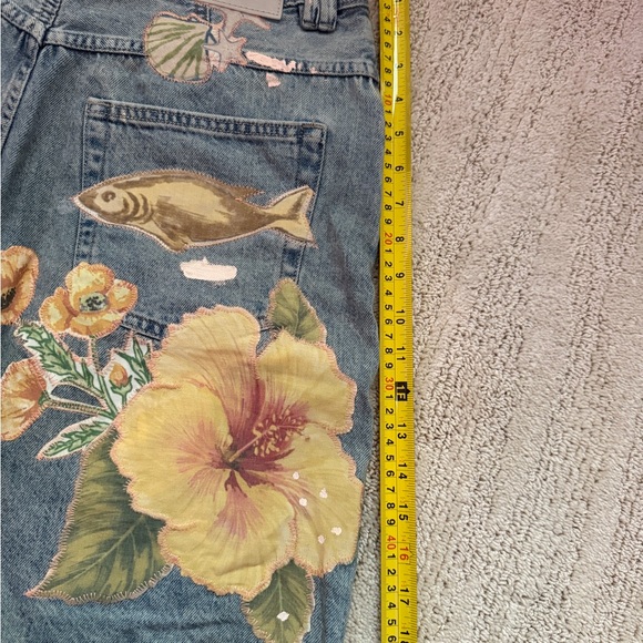 We The Free Tropical Beat Denim Shorts - Picture 4 of 8